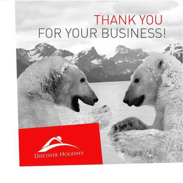 Thank You For Your Business